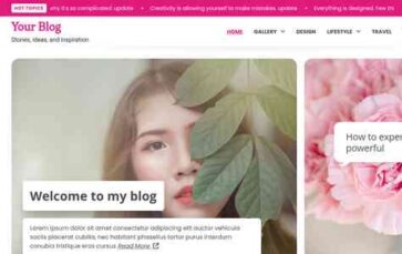 Your Blog (screenshot desktop)