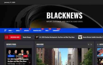 BlackNews (screenshot desktop)