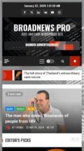 BroadNews Pro (screenshot mobile)