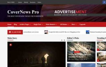 CoverNews Pro (screenshot desktop)