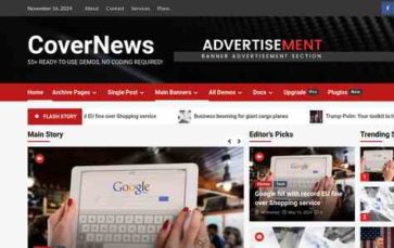 Covernews (screenshot desktop)