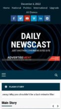 Screenshot Mobile Daily Newscast (screenshot mobile)