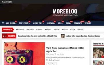 MoreBlog (screenshot desktop)