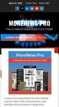 MoreNews Pro (screenshot mobile)