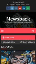 Newsback (screenshot mobile)