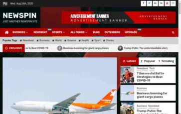 Newspin (screenshot desktop)
