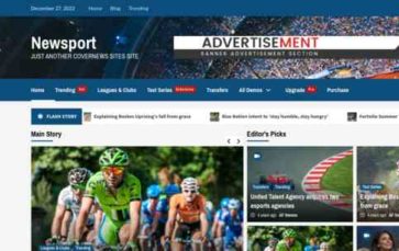 Newsport (screenshot desktop)