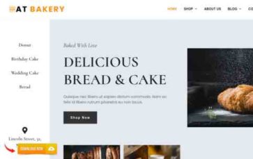 AT Bakery (screenshot desktop)
