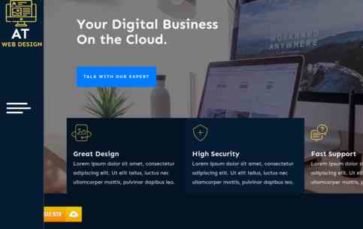 AT Web Design (screenshot desktop)