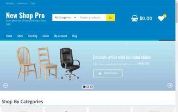 New Shop Pro (screenshot desktop)