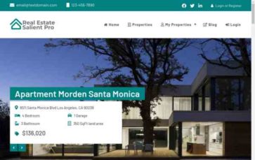 Real Estate Salient Pro (screenshot desktop)