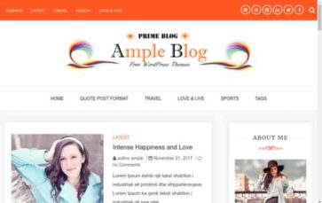 Ample Blog (screenshot desktop)