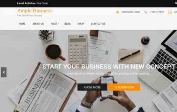 Ample Business (screenshot desktop)