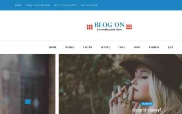 Blog On (screenshot desktop)