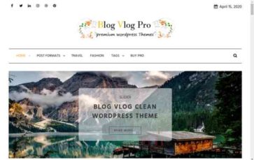 Blog Vlog Pro (screenshot desktop)