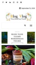 Blog Vlog (screenshot mobile)