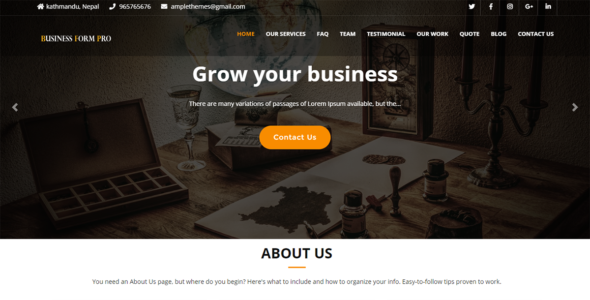 Business Form Pro (Ample Themes)