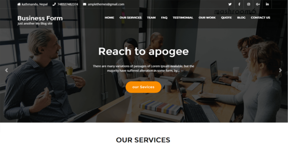 Business Form (Ample Themes)
