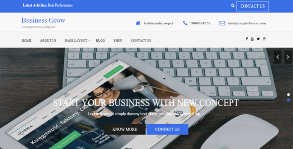 Business Grow (Ample Themes)