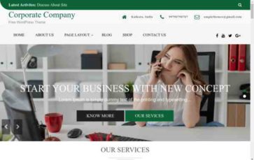 Corporate Company (screenshot desktop)