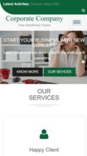 Corporate Company (screenshot mobile)