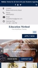 Education Method (screenshot mobile)