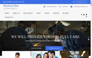 Medical Hub (screenshot desktop)