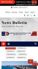 News Bulletin (screenshot mobile)