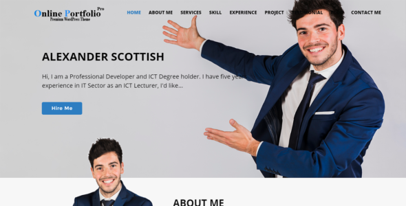 Online Portfolio Pro (Ample Themes)