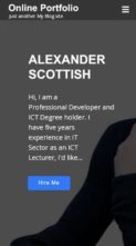 Online Portfolio (screenshot mobile)