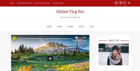 Online Vlog Pro (Ample Themes)