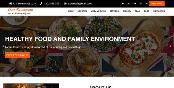 Ours Restaurant (Ample Themes)