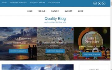 Quality Blog (screenshot desktop)