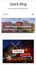 Quick Blog (screenshot mobile)