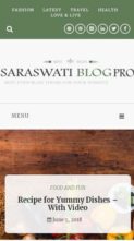 Saraswati Blog Pro (screenshot mobile)