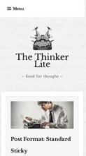 The Thinker Lite (screenshot mobile)