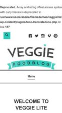 Veggie Lite (screenshot mobile)