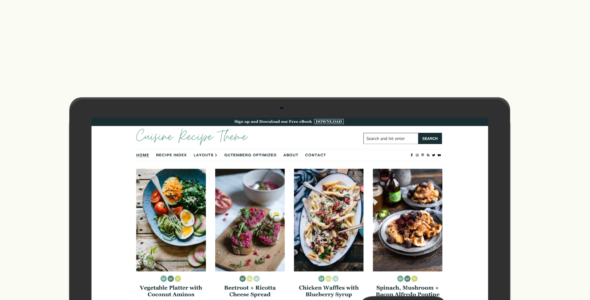 Cuisine Recipe (Anchored Design)