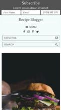 Recipe Blogger (screenshot mobile)