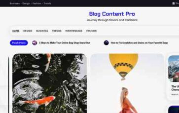 Blog Content Pro (screenshot desktop)