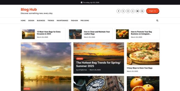 Blog Hub (Artify Themes) (Artify Themes)