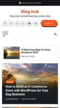 Blog Hub (Artify Themes) - (screenshot mobile)