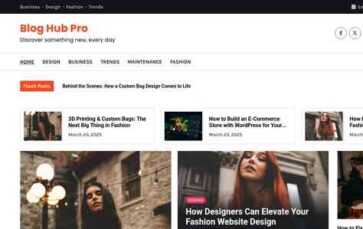 Blog Hub Pro (screenshot desktop)