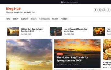 Blog Hub (screenshot desktop)