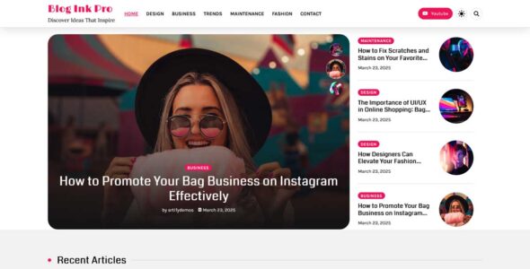 Blog Ink Pro (Artify Themes)
