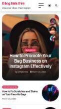 Blog Ink Pro (screenshot mobile)