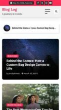 Blog Log (Artify Themes) - (screenshot mobile)