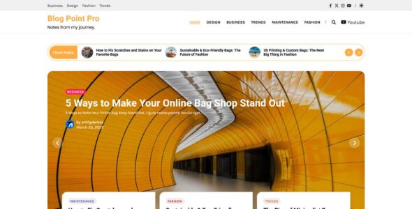 Blog Point Pro (Artify Themes)