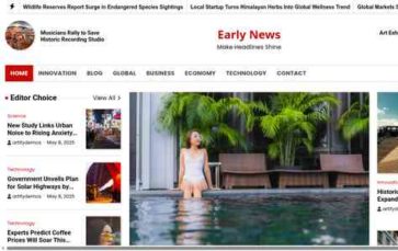 Early News (screenshot desktop)