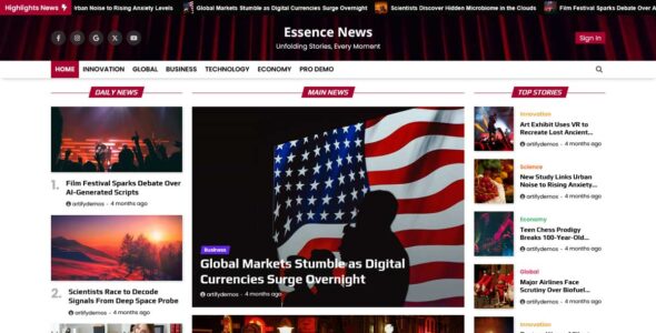 Essence News (Artify Themes)